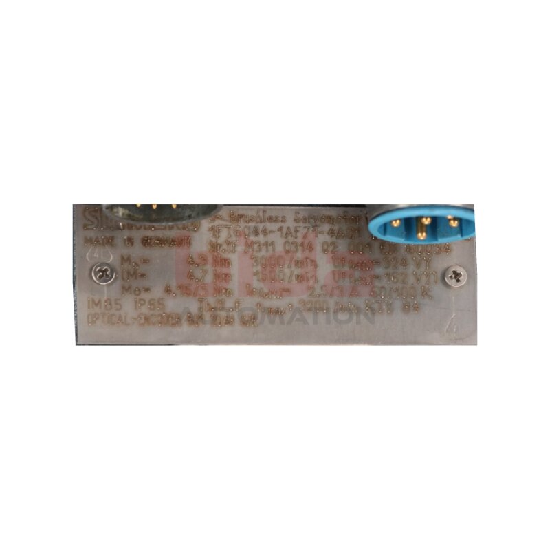 Siemens 1FT6044-1AF71-4AG1 / 1FT6 044-1AF71-4AG1 Synchronservomotor / Synchronous servo motor