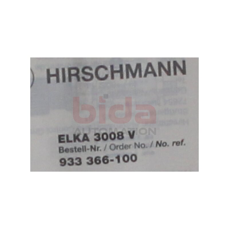 Hirschmann ELKA 3008 V (933 366-100) Leitungsdose Cable socket