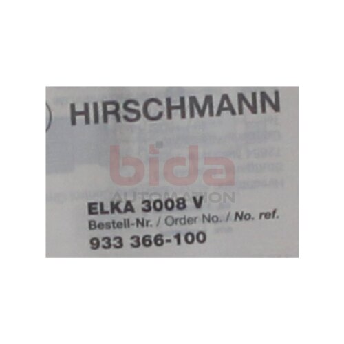 Hirschmann ELKA 3008 V (933 366-100) Leitungsdose Cable socket
