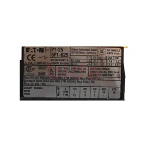 Eaton P1-25 SP1-025 Hauptschalter Not aus Schalter