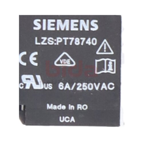 Siemens LZS:PT78740 Steckrelais Connector Relay
