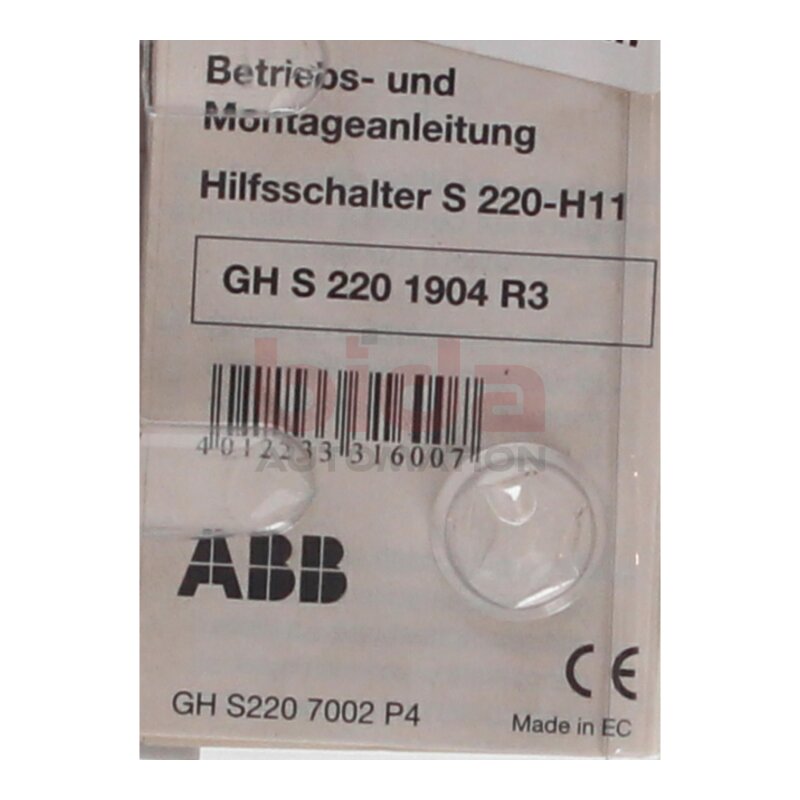 ABB GH S 220 1904 R3 Hilfsschalter Auxiliary Switch