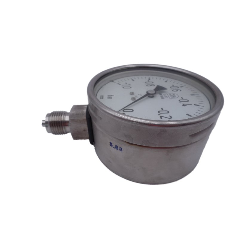 WIKA Manometer 0 bis -1,0 bar G 1/2 pressure gauge Druckmesser