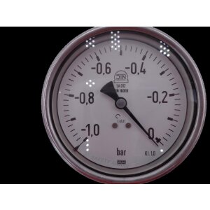 WIKA Manometer 0 bis -1,0 bar G 1/2 pressure gauge...