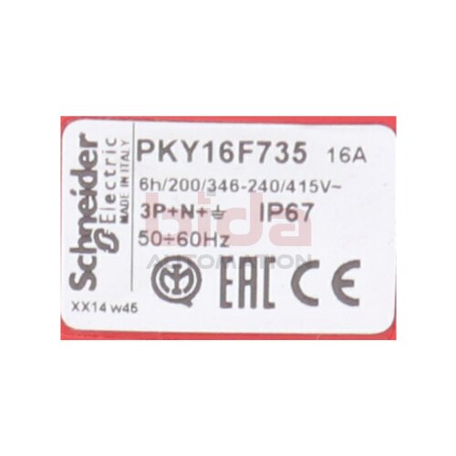 Schneider PKY16F735 Anbausteckdose Extension Socket