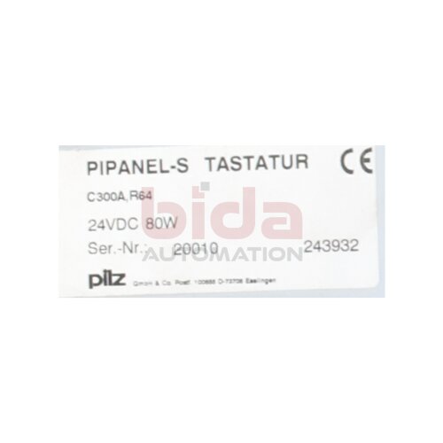 Pilz PIPANEL-S 243932 Bedieneinheit Keyboard Control Monitor