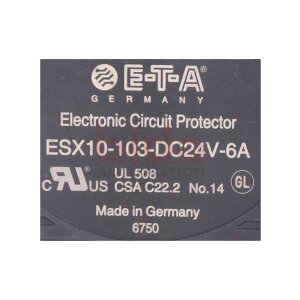 E-T-A ESX10-103-DC24V-6A Schutzschalter Circuit breaker