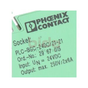 Phoenix Contact 29 67 015 Relais Relay