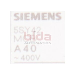 Siemens 5SY42 MCB A40 Leistungsschutzschalter Circuit...