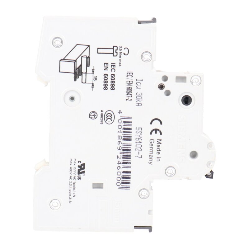 Siemens 5SY61 MCB C2 Leistungsschutzschalter Circuit Breaker