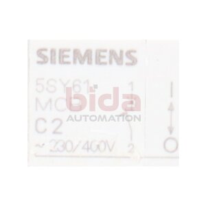 Siemens 5SY61 MCB C2 Leistungsschutzschalter Circuit Breaker