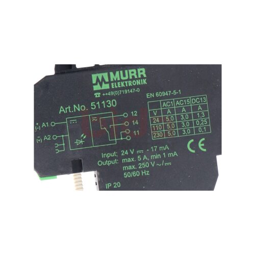 Murr Art.No 51130 Industrierelais Industrial relays