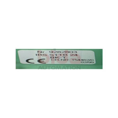Phoenix Contact  IBS STTB 24 BK-T Nr.9282803 Interbus Busklemme Bus Terminal