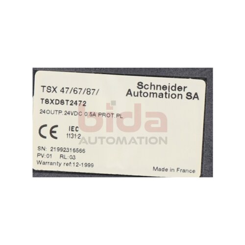 Schneider TSX 47/67/87/ TSXDST2472 Ausgangsmodul Output Module 24VDC  0,5A
