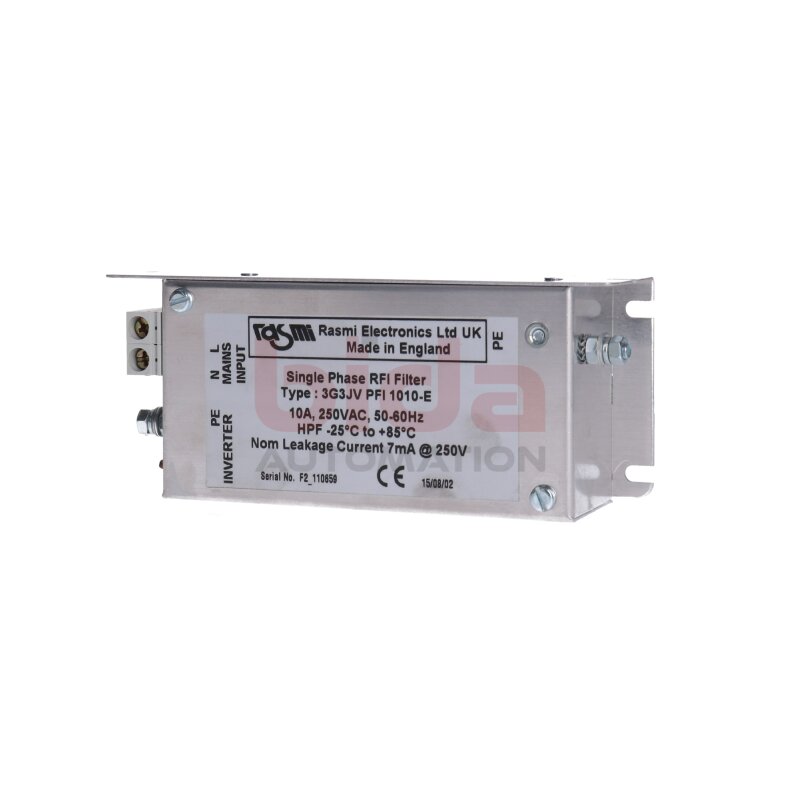 Rasmi Electronics 3G3JV PFI 1010-E Einphasenfilter Single Phase RFI Filter