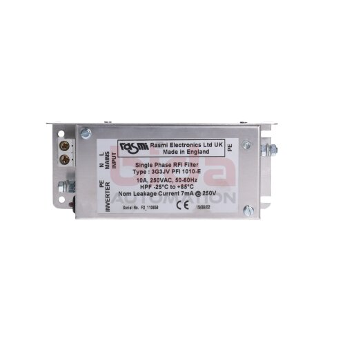 Rasmi Electronics 3G3JV PFI 1010-E Einphasenfilter Single Phase RFI Filter