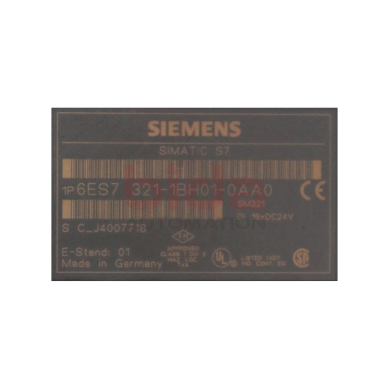 Siemens Simatic S7 6ES7 321-1BH01-0AA0 Digitaleingabe Digital Input
