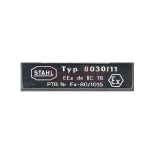 Stahl 8030/11 Installationsschalter Installation Switch
