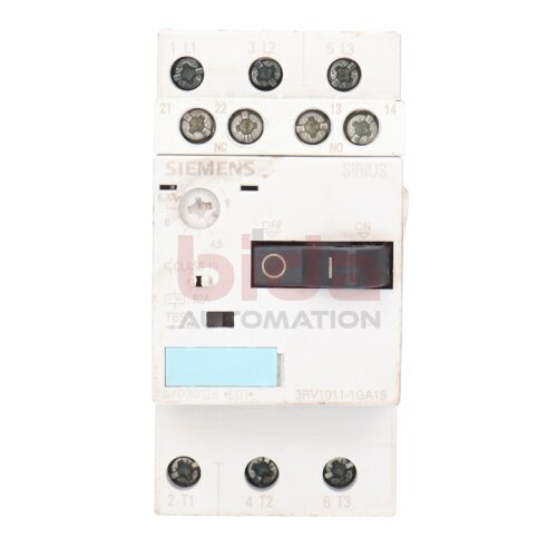 Siemens Sirius 3RV1011-1GA15 / 3RV1 011-1GA15 Motoschutzschalter Motor Protection Switch