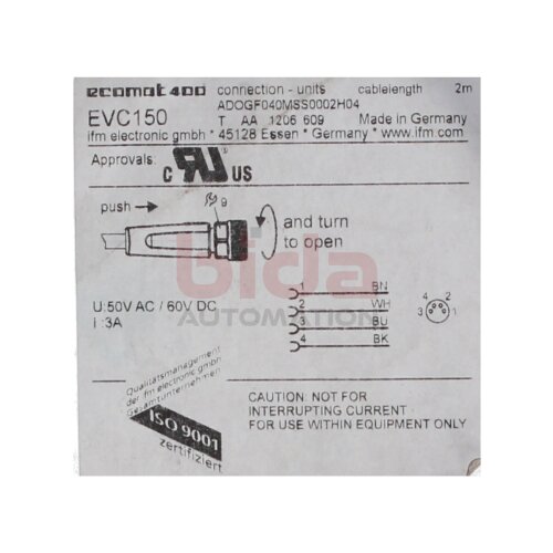 ifm electronic EVC150 Sensorleitung Sensor Cable