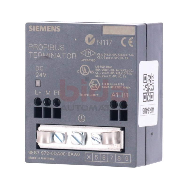 Siemens S7 Simatic 6ES7 972-0DA00-0AA0 Profibus Terminator