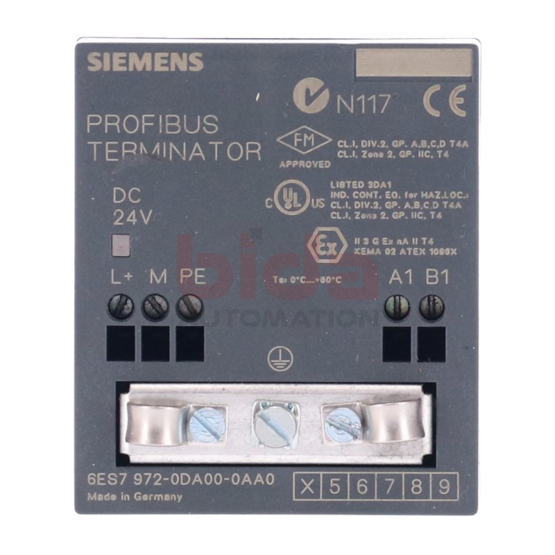 Siemens S7 Simatic 6ES7 972-0DA00-0AA0 Profibus Terminator