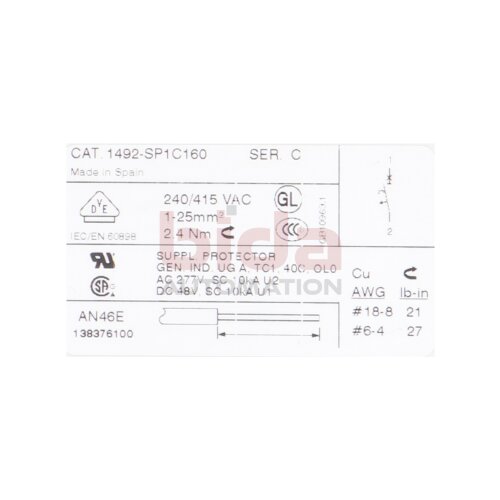Allen-Bradley 1492-SP1C160 Leistungsschutzschalter Circuit Breaker