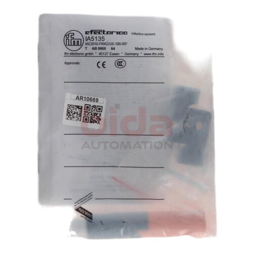 ifm electronic IA5135 IAE2010-FRKG/US-100-IRF Induktiver Sensor Inductive Sensor