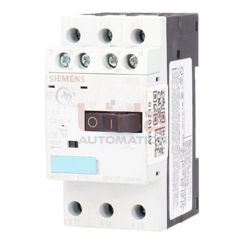 Siemens 3RV1011-0HA10 / 3RV1 011-0HA10 Leistungsschutzschalter Circuit Breaker