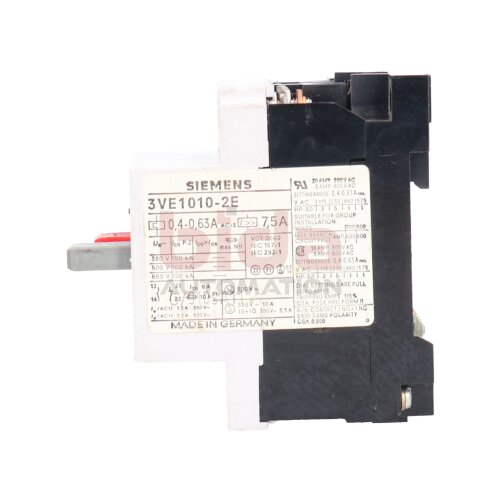 Siemens 3VE1010-2E Motoschutzschalter Motor Protection Switch