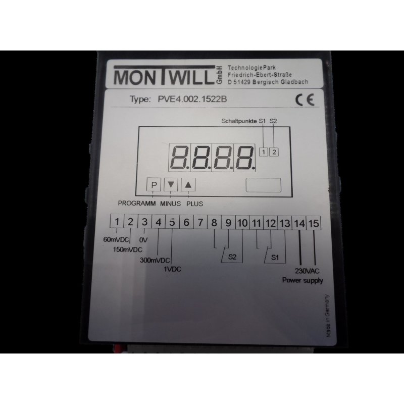 Montwill PVE4.002.1522B Einbauinstrument Digital-Messger&auml;t