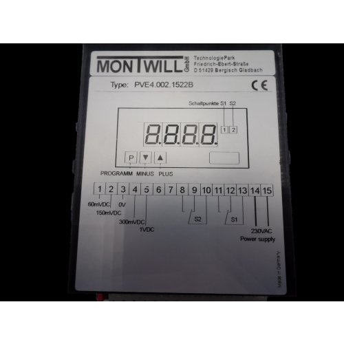 Montwill PVE4.002.1522B Einbauinstrument Digital-Messger&auml;t