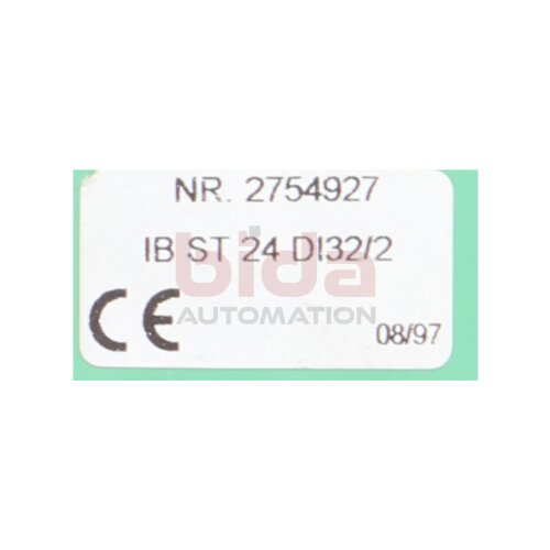 Phoenix Contact IB ST 24 DI32/2 NR.2754927 Klemmeinheit Clamping Unit