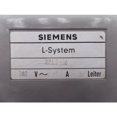 Siemens L-System 8PL2336 Abgangskasten tap-off unit 32A, 5-Leiter 2x CEE