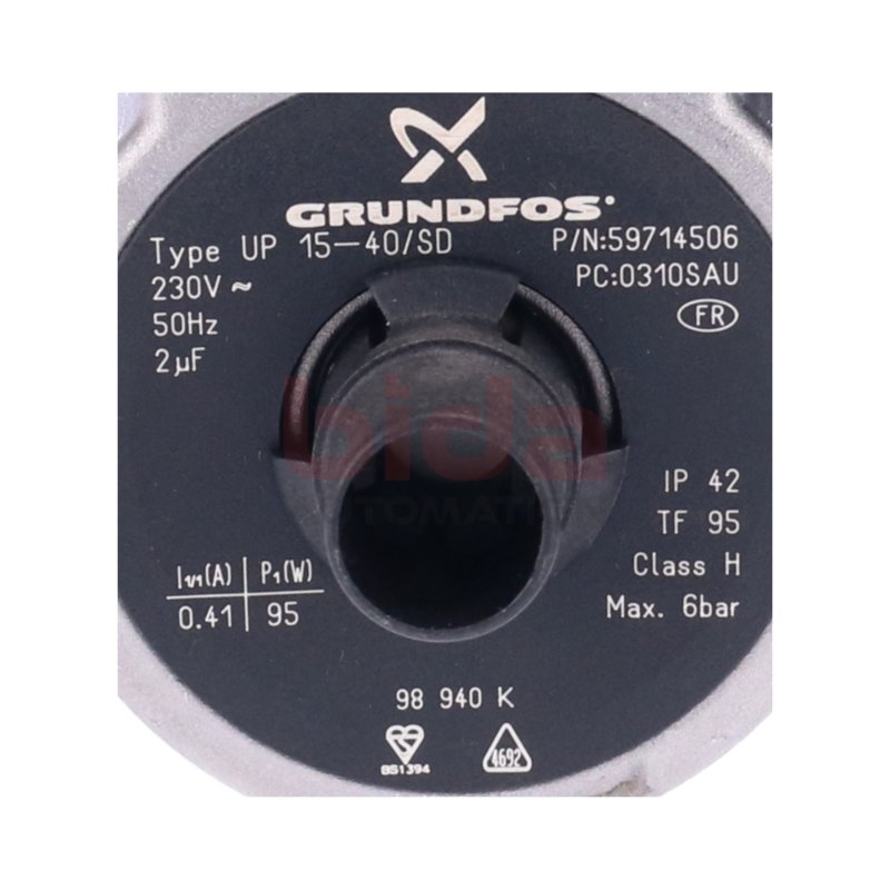 Grundfos UP 15-40/SD Heizungspumpe Umw&auml;lzpumpe Nr. 59714506 circulation pump