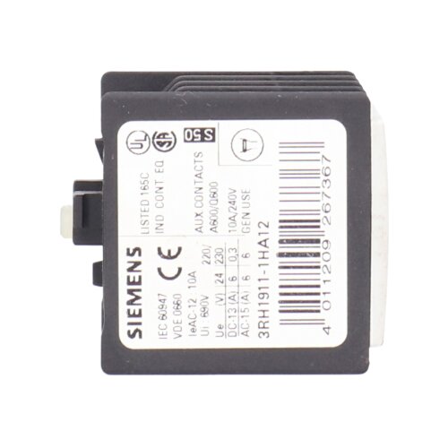 Siemens 3RH1911-1HA12 / 3RH1 911-1HA12 Hilfsschalterblock Auxiliary Switch Block