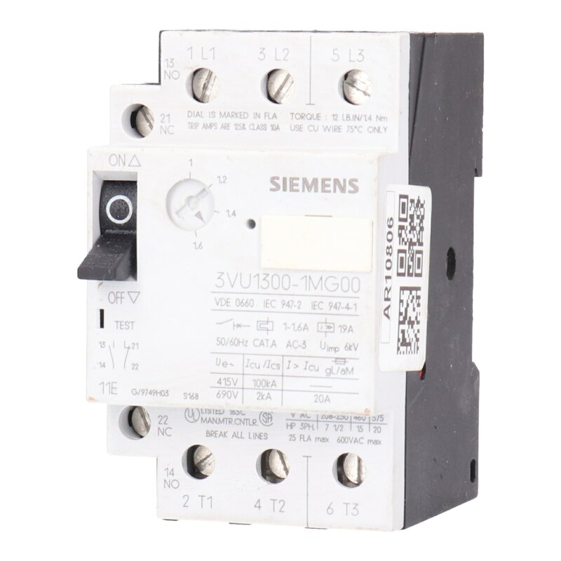 Siemens 3VU1300-1MG00 Leistungsschalter Circuit Breaker