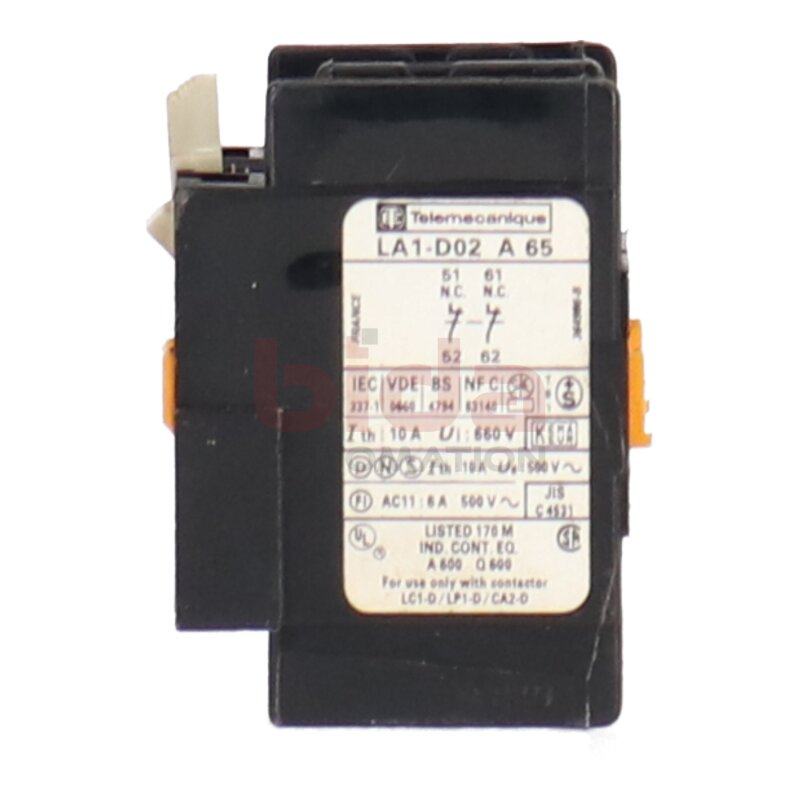 Telemecanique LA1-D02 A.65 Hilfsschalterblock Auxiliary Contact Block