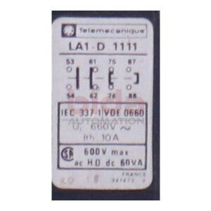 Telemecanique LA1-D 1111 Hilfsschalterblock Auxiliary...