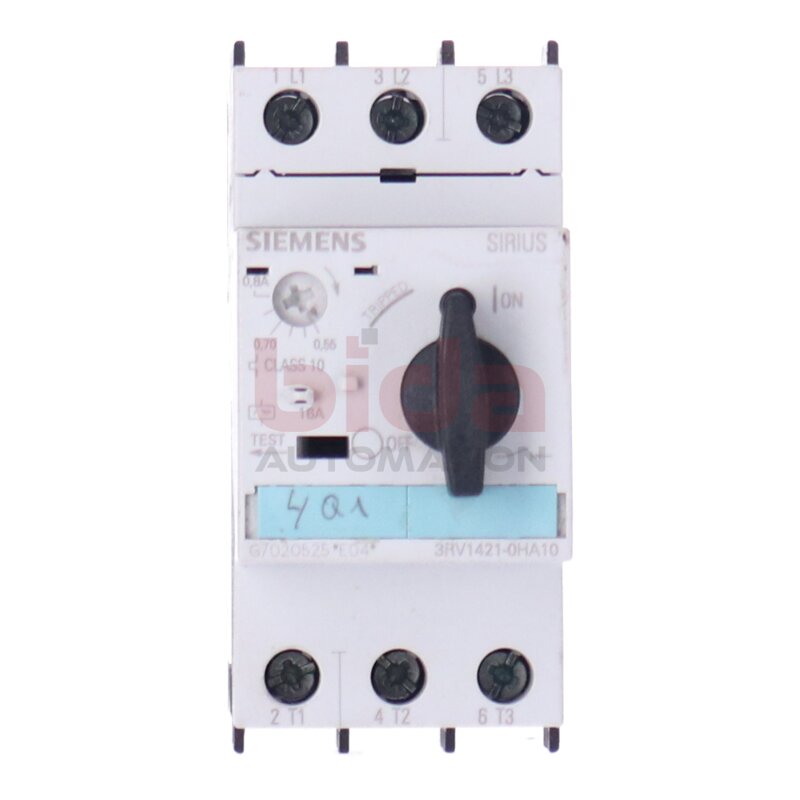 Siemens 3RV1421-0HA10 / 3RV1 421-0HA10 Leistungsschalter Circuit Breaker