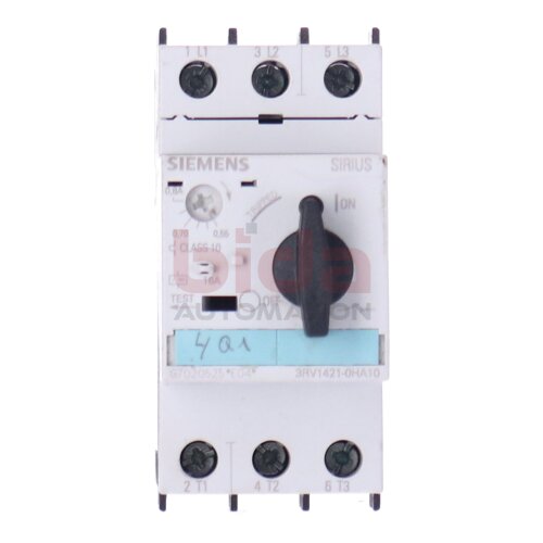 Siemens 3RV1421-0HA10 / 3RV1 421-0HA10 Leistungsschalter Circuit Breaker