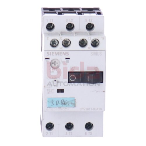 Siemens 3RV1011-0JA10 / 3RV1 011-0JA10 Motoschutzschalter Motor Protection Switch