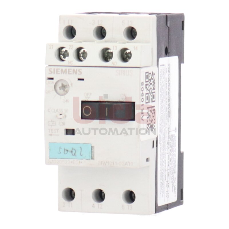 Siemens 3RV1011-0GA10 / 3RV1 011-0GA10 Leistungsschalter Circuit Breaker