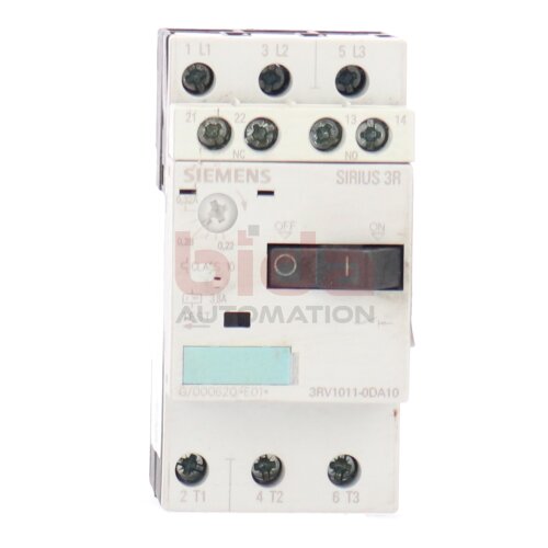 Siemens 3RV1011-0DA10 / 3RV1 011-0DA10 Leistungsschalter Circuit Breaker
