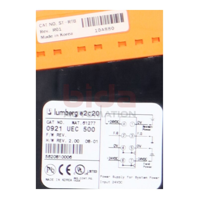 Lumberg 0921 UEC 500 Systemmodul System Module for additional power supply