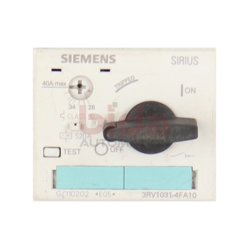 Siemens 3RV1031-4FA10 / 3RV1 031-4FA10 Motoschutzschalter Motor Protection Switch