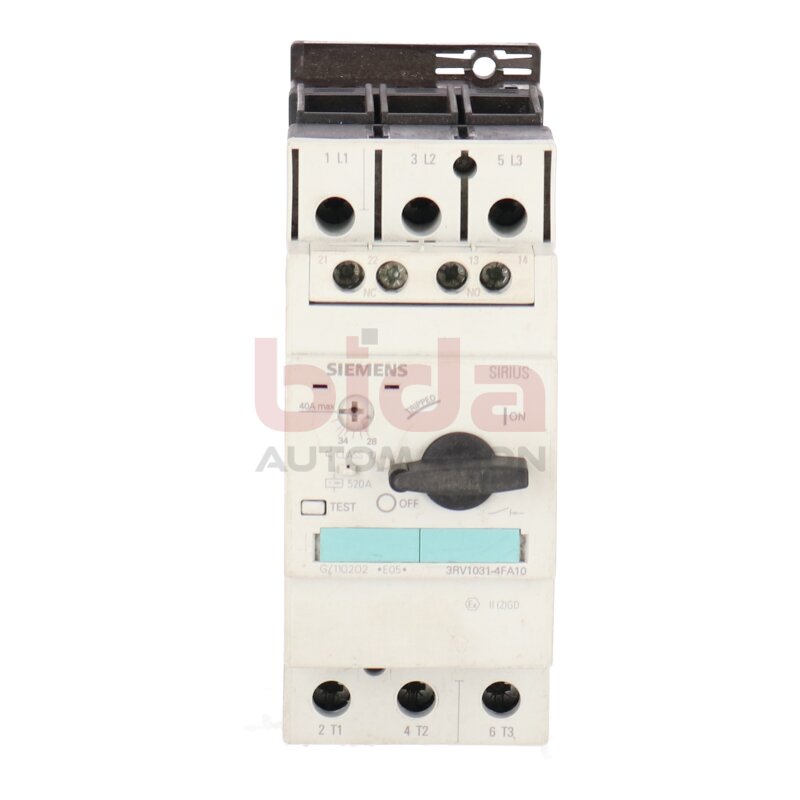 Siemens 3RV1031-4FA10 / 3RV1 031-4FA10 Motoschutzschalter Motor Protection Switch