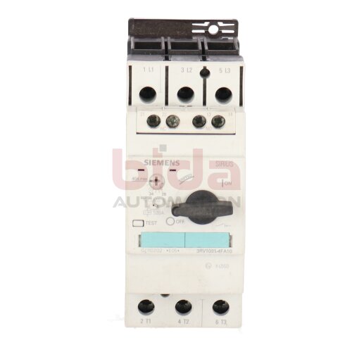 Siemens 3RV1031-4FA10 / 3RV1 031-4FA10 Motoschutzschalter Motor Protection Switch