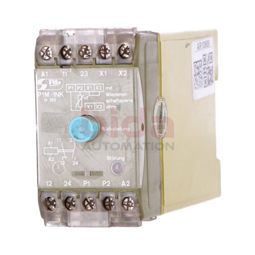 Pilz P1M-1NK/220V/1a/1r Temperatur&uuml;berwachungsrelais Temerature Monitoring Relay