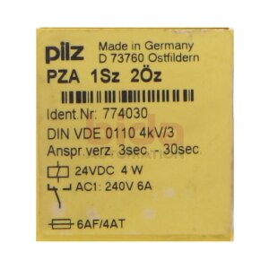 Pilz PZA 1Sz 2Öz  774030 Sicherheitsrelais Safety Relay